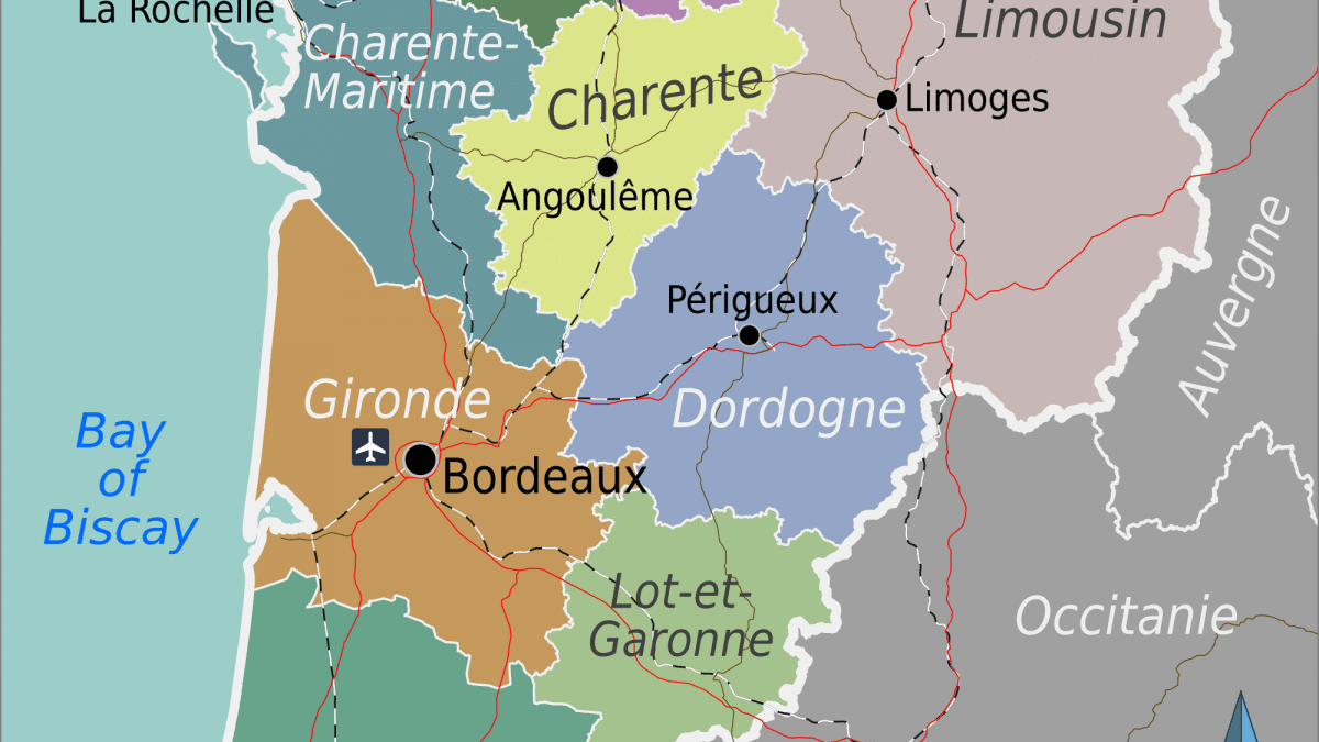 Où se situe la région Nouvelle Aquitaine ?