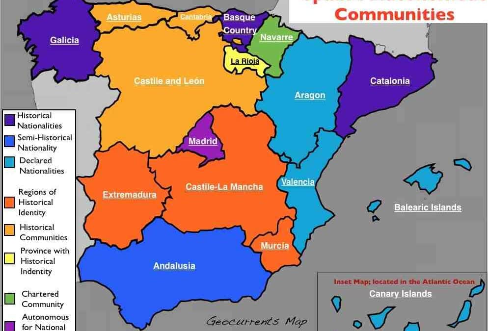 Quels sont les 17 communautés autonomes ?