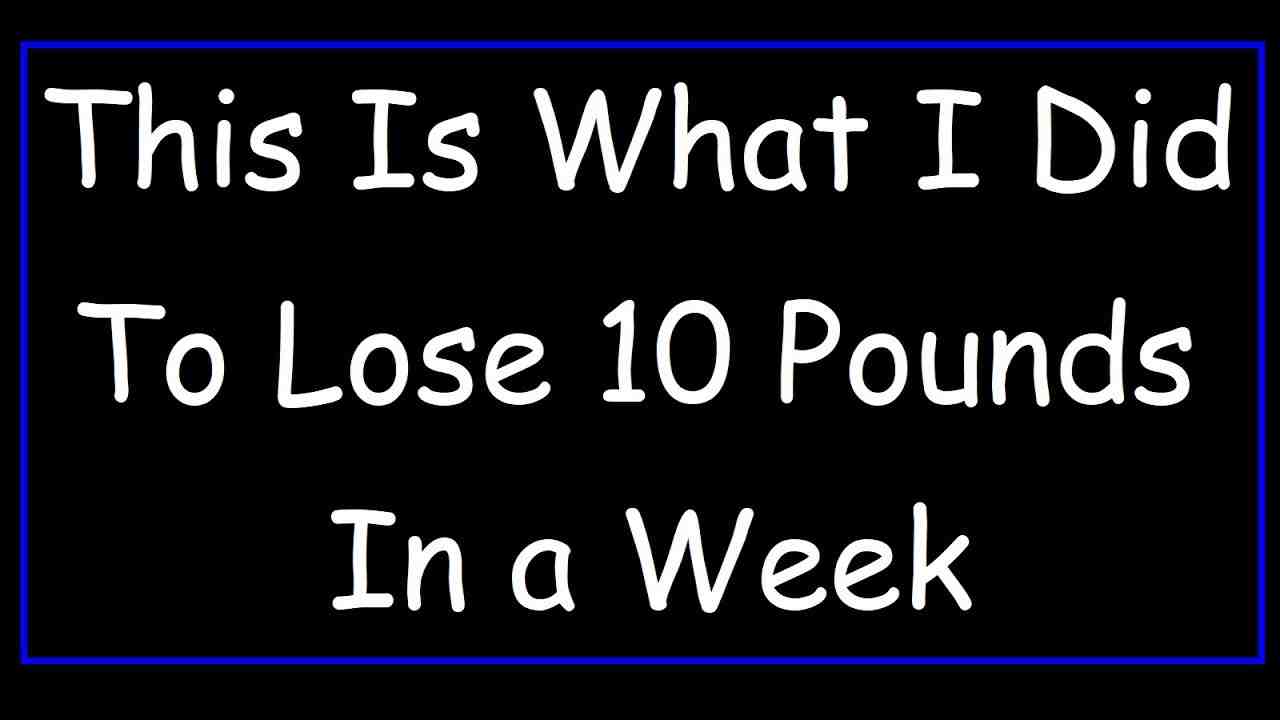 Comment perdre 10 kilos en 3 semaines ?
