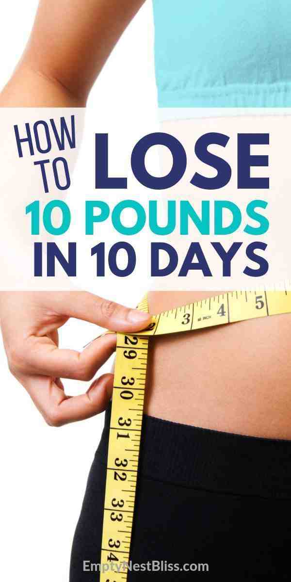 Comment perdre 10 kilos rapidement ?